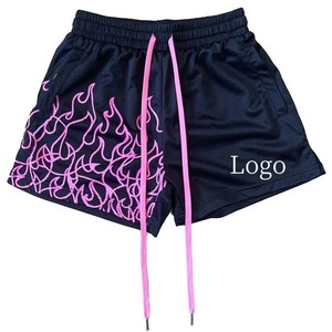 Pantalones Cortos de Baloncesto Personalizados de 5 Pulgadas para Hombre, 100% Poliéster, Casuales, con Diseño Sólido, Transpirables, para Gimnasio - Product Image 4