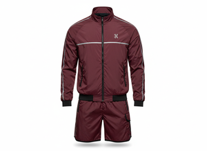 Men's Purple Tracksuit Set Lightweight Breathable Short Sleeve <b>Jacket</b> and Shorts Sportswear Leisurewear Tracksuits - Product Image 6