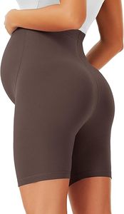 Short de maternité taille haute élastique pour femme enceinte, coupe ajustée, respirant, avec compression - Product Image 3