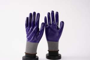 Gants enduits de nitrile durables et résistants à l'eau Gants enduits de nitrile résistants à l'huile avec fil de polyester tricoté - Product Image 5