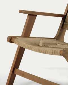 Customizable Modern Wood <b>Lounge</b> <b>Chair</b> Durable Metal Design Color Rope Woven Leisure for Home Hotel Apartment's Living Room Use - Product Image 6