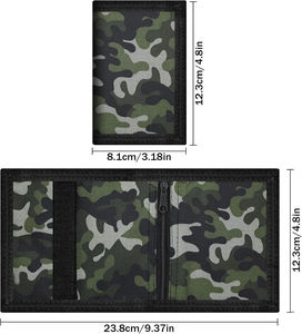 Unisex Oxford RFID Trifold <b>Wallet</b> with <b>Lanyard</b> Hasp Closure Multi-Function for Outdoor Sports & Festivals Gifts - Product Image 2