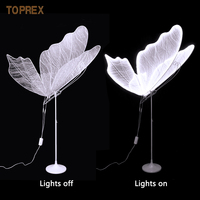 Événements Fournitures LED flotteur papillon brillant décor pour décor mariage Lumières Fête
