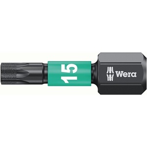 Embout d'impact WERA 1/4'' C6.3 DC T15 avec une longueur de 25 mm, 10 embouts de perçage dans une boîte - Product Image 1