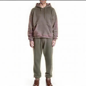 Survêtements en vrac avec strass survêtement en polaire unisexe personnalisé | Ensemble pantalon et sweat à capuche rétro évasé | Logo personnalisé disponible - Product Image 6