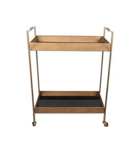 Black Enamel Finished Full Stainless steel Frame 3 tier slaves Bar wine serving trolley Customize shape Morden Serving <b>cart</b> - Product Image 4