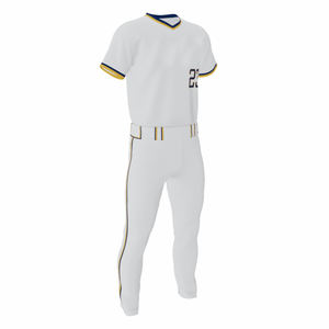 Uniformes de baseball et de softball personnalisés en polyester respirant à séchage rapide, taille plus, brodés, ensemble de maillot et pantalon de baseball pour adultes - Product Image 4