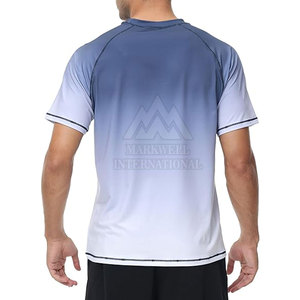 Ropa de Compresión para Hombre, Camiseta de Protección Solar Personalizada para Venta al por Mayor, Camiseta de Protección Solar de Secado Rápido de la Mejor Calidad - Product Image 3