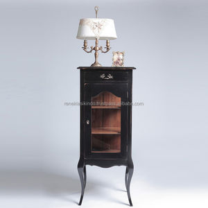 Vitrine et meuble en porcelaine avec portes en verre transparent n ° 1405, en bois d'acajou de haute qualité - Product Image 4