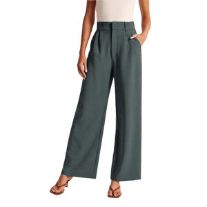 Pantalon décontracté classique léger pour femmes avec coupe décontractée idéal pour les voyages Style de rue moderne confort quotidien et vêtements à la mode - Product Image 1