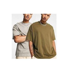 เสื้อยืดผ้าฝ้ายเกรดพรีเมี่ยมแขนครึ่งแขนของผู้ชายขายดีมากเสื้อผ้าถักใส่สบายสำหรับใส่ในฤดูร้อน - Product Image 3