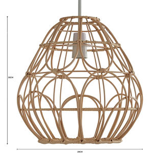 Pantalla decorativa de ratán para granja moderna al por mayor, colgante de luz, Material Natural duradero, precio económico de Vietnam para uso doméstico - Product Image 1