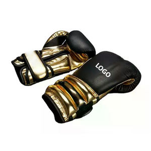 Guantes de boxeo de entrenamiento con logotipo personalizado de alta calidad, venta directa de fábrica, cómodos guantes MMA de cuero PU de nuevo diseño - Product Image 3