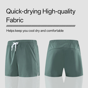 Pantalones cortos de gimnasio informales de secado rápido con logotipo personalizado para hombre, pantalones informales de verano, pantalones cortos deportivos - Product Image 3