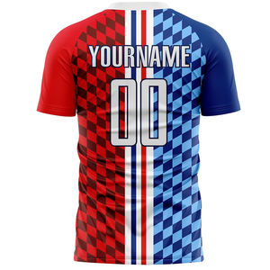 Maillot de football unisexe personnalisé pour adultes avec logo et numéros sublimés, respirant, léger, manches courtes, vêtements de football haut de gamme - Product Image 2