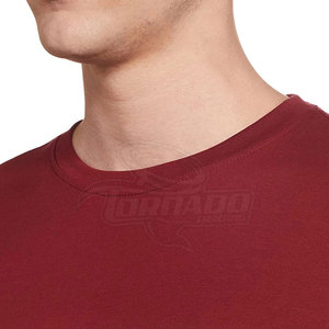 T-shirt en coton tricoté à col rond et manches courtes pour homme, respirant et à séchage rapide, vêtement décontracté - Product Image 3