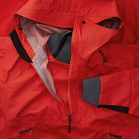 Nouveau design personnalisé, veste kayak avec fermeture éclair dans le dos pour hommes, combinaison étanche en latex avec poches avant, veste sèche