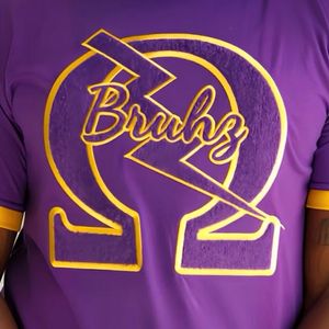 เสื้อยืดคอกลมผ้ากำมะหยี่สีม่วงโอเมก้า bruhz เสื้อเชิ๊ตผ้าฝ้ายออกแบบได้ตามต้องการ - Product Image 3