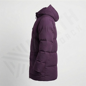 Veste parka matelassée à capuche pour homme en gros, imperméable, vêtements d'extérieur d'hiver, manteau chaud de haute qualité, design personnalisé, coupe-vent thermique - Product Image 3
