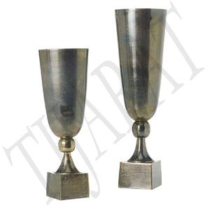 Antique Decoration Floor <b>Vases</b> Wholesale Gold bar Home Decoration Table Floor Decorative Pattern Metal <b>Vase</b> Black Nickel - Product Image 5