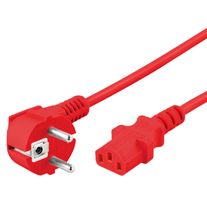 Cavo di alimentazione rosso con spina C13 1,8 m - Product Image 1