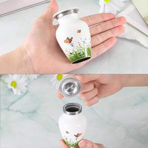 100% urnas funerarias/cremación de recuerdo para adultos de material de aluminio de fabricante indio genuino - Product Image 6