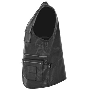 Chaleco de Cuero para Hombre, Material de Primera Calidad, Precio al por Mayor, Chaleco de Cuero de Moda para Hombre, Hecho en Pakistán - Product Image 3