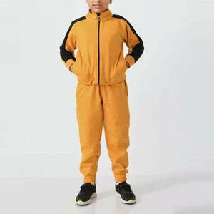 Combinaison jogger et haut douillet doublé en polaire pour les jours d'hiver Survêtement pour enfants Tenue élégante à manches longues avec ourlets côtelés - Product Image 1