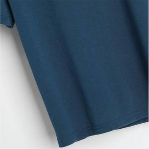 100% Cotton Plain Oversized Heavy <b>Weight</b> Tshirts Puff Printing Custom Logo Embroidery Plus Size Solid for Men <b>Blank</b> Knitted - Product Image 4