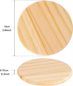 Decoración de protección Diseño divertido Juego de 6 paquetes con posavasos de hierro para bebidas de Crescent Crafts - Product Image 2