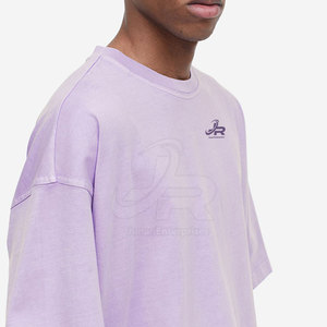 T-shirts pour hommes à manches courtes de haute qualité, lavage à l'acide, impression de logo personnalisé, t-shirts pour hommes à lavage à l'acide - Product Image 6