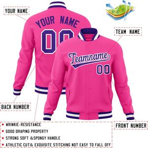 Veste d'université personnalisée Allover avec numéro de nom brodé Logo en chenille Blouson de baseball universitaire Blouson Letterman Direct Factory - Product Image 4