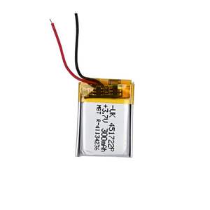 High Performance Mobatree 451722P <b>3.7V</b> 300mAh Lithium Polymer <b>Battery</b> Reliable Small LiPo <b>Battery</b> for Bluetooth Headsets - Product Image 1