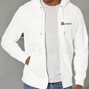Sweat à capuche de haute qualité pour hommes en gros Fermeture à glissière complète avec tissu à capuche et logo personnalisé Sweat à capuche pour hommes avec fermeture éclair - Product Image 4