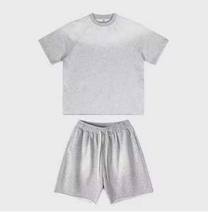Custom Logo <b>Summer</b> Sportswear <b>Shirt</b> and Shorts Set <b>for</b> <b>Men</b> Running Short Sleeve T-<b>shirt</b> Two Pieces Short Sets - Product Image 3