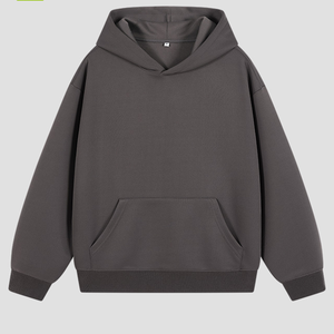 Sweat-shirt décontracté à capuche en flanelle personnalisé de haute qualité avec poches Sherpa Fleece Hoodies - Product Image 5