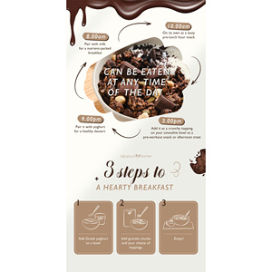 Granola croustillant triple chocolat - Disponible en boîte, en sachet ou en vrac - Product Image 6