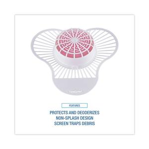 Boardwalk 3 Oz. Cherry Scent Disposable Urinal Screen with Para Deodorizer <b>Block</b> Solid <b>Shape</b> for Bathroom Detergent 12/Box - Product Image 6