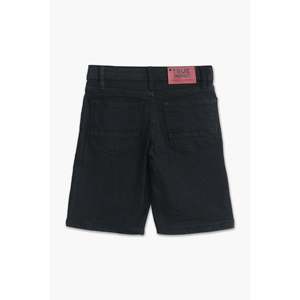 Pantalones cortos de mezclilla negros de marca para niños Bermud de cintura alta informal de secado rápido - Product Image 1