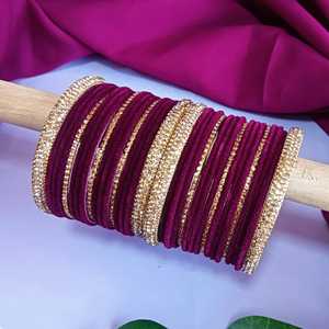 Conjunto de brazalete indio de diamantes de imitación CZ cristal Boda nupcial terciopelo brazalete pulseras joyería para mujeres niñas (juego de 34) - Product Image 4