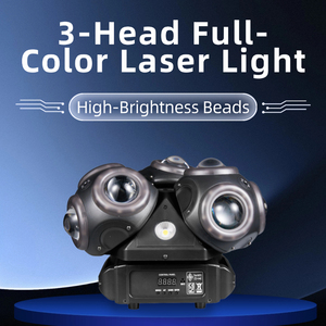 Luz Móvil de Cabeza Móvil de 150 W, 9 LED RGBW Cree, Láser RGB, Cuatro Luces Estroboscópicas Blancas de 10 W con/sin Anillo de Luz para Fiestas de DJ y Discotecas - Product Image 3