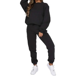 ชุดวอร์ม2ชิ้นผ้าฟลีซหนาสำหรับผู้หญิงชุดวอร์มผ้าฟรีซหนาสำหรับฤดูใบไม้ร่วงและฤดูหนาว - Product Image 4