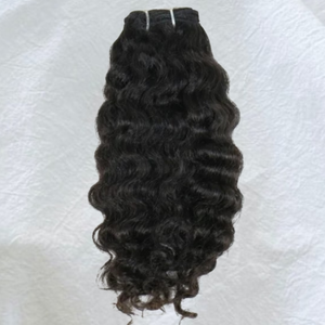 Paquets de cheveux indiens afro crépus bouclés-Trame de cheveux humains vierges de vison brut, cuticules alignées, extensions de gros non traitées - Product Image 1
