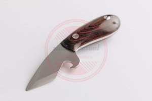 Couteau à huîtres Vente chaude Outil d'ouverture de fruits de mer et manche en bois Damas Couteaux à huîtres de cuisine en acier faits à la main - Product Image 6