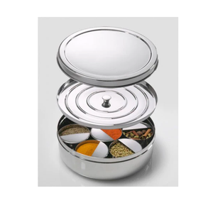 Boîte à épices en acier inoxydable Émail rose Imprimé Designer 10 pièces Artisanat Boîte à épices en acier personnalisée - Product Image 6