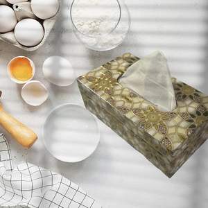 Caja de pañuelos de madera impresa de primera calidad para mesa y mostrador, caja de pañuelos de madera impresa ecológica para uso diario a precio económico. - Product Image 5