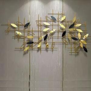 Lot de 5 tableaux muraux modernes en métal pour grande décoration murale de salon - Product Image 3