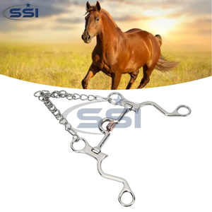 Carved Stainless Steel Pelham Bit with Copper Inlay Customizable Color Design & Logo Exquisite Equestrian Performance Bit - Product Image 4