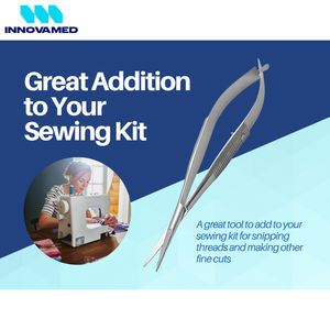 Ciseaux à cuticules micro-spring en acier inoxydable, soin des ongles, coupe des sourcils et des cils, élimination des peaux mortes, outil de manucure professionnel - Product Image 4