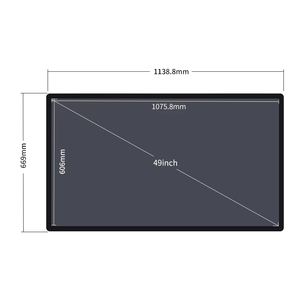 Monitor de Pantalla Táctil de 43, 49 y 55 Pulgadas para Negocios, Interfaz USB Capacitiva, Pantalla de Presentación para Sala de Conferencias, Relación de Aspecto 16:9, Negro - Product Image 3